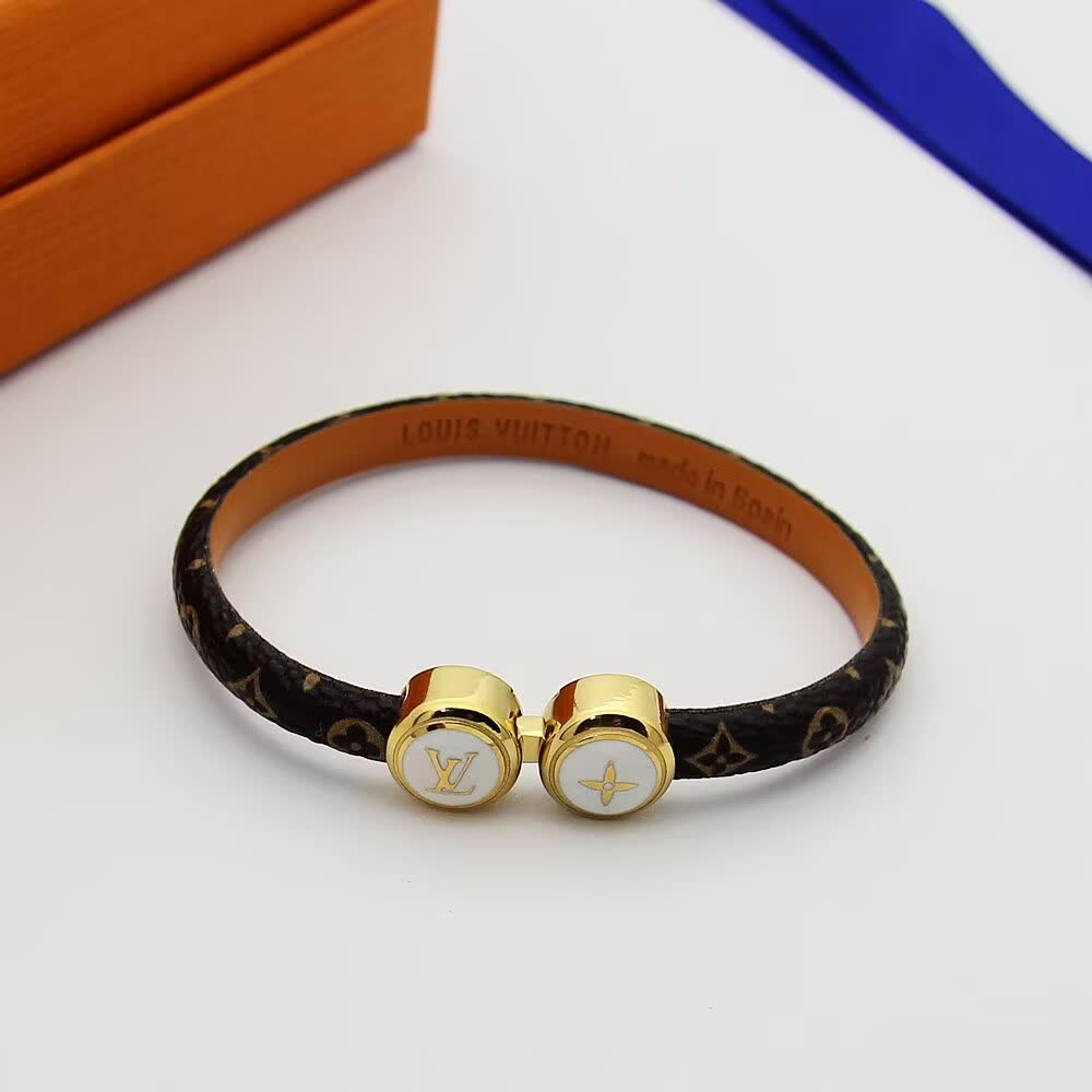 Louis Vuitton Monogram Leather Bracelet